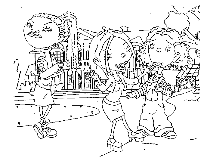 Cartoon Coloring Pages Sheets: As Told By Ginger Coloring Pages