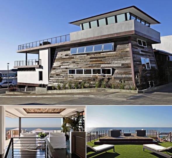 decora y disena: Diseño de Casa de Playa estilo Torre de Salvavidas