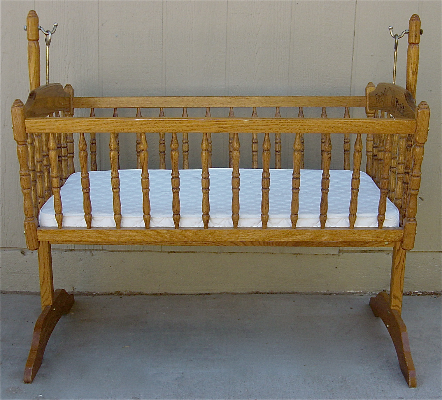 The Backyard Boutique by Five to Nine Furnishings Vintage Baby Cradle