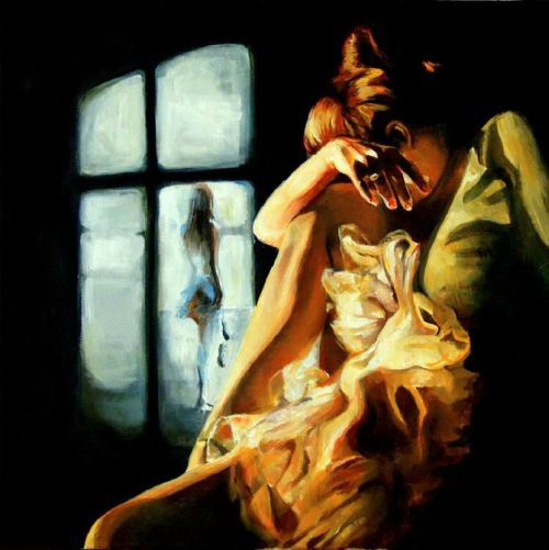 Damian Klaczkiewicz pinturas mulheres