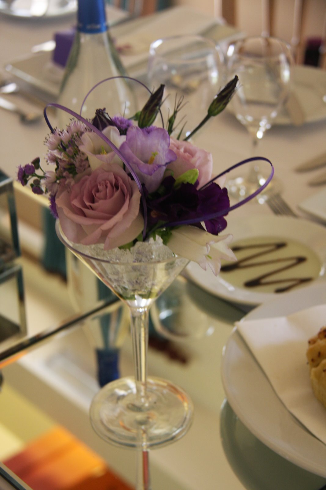 Flower Design Table Centrepieces Martini Glass Top Table Design at