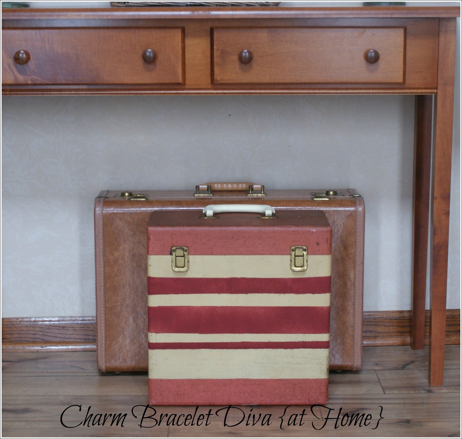 Our Hopeful Home DIY Painted Vintage Suitcase
