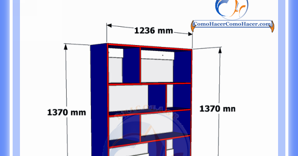Brico-diy plano mueble de melamina estante librero | Web del Bricolaje