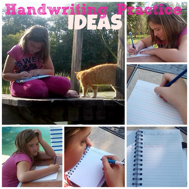 Handwriting Ideas: Ways to get your Children to Practice Writing