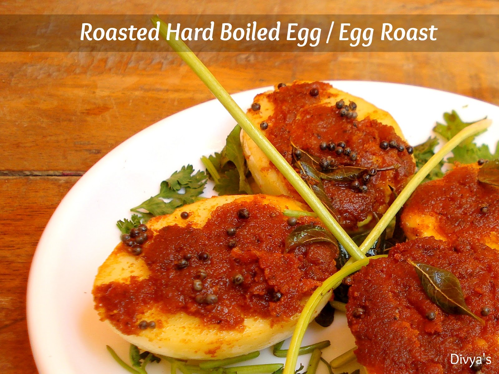 Roasted Hard Boiled Egg / Egg Roast You Too Can Cook