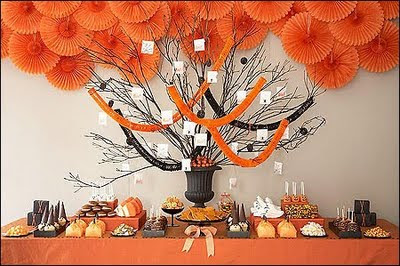 Halloween - mesas decoradas