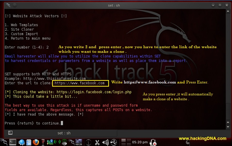 Backtrack 5 R3 Web Security Scan