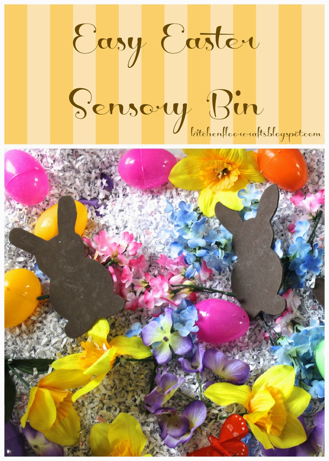 Kitchen Floor Crafts Easy Easter Sensory Bin