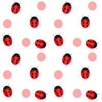 ladybug polka pattern