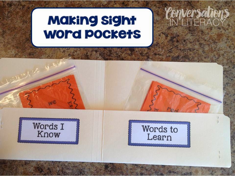 Conversations in Literacy Word Pockets