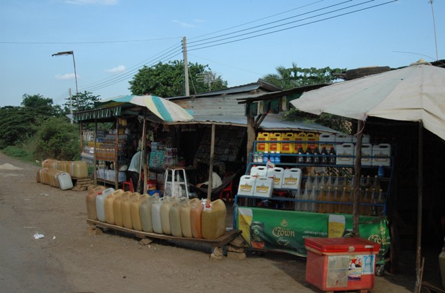 Gasolinera en Camboya
