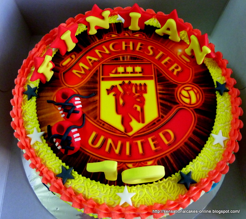 Cakes2Share Singapore: Manchester United Cake Singapore , New Round Cake