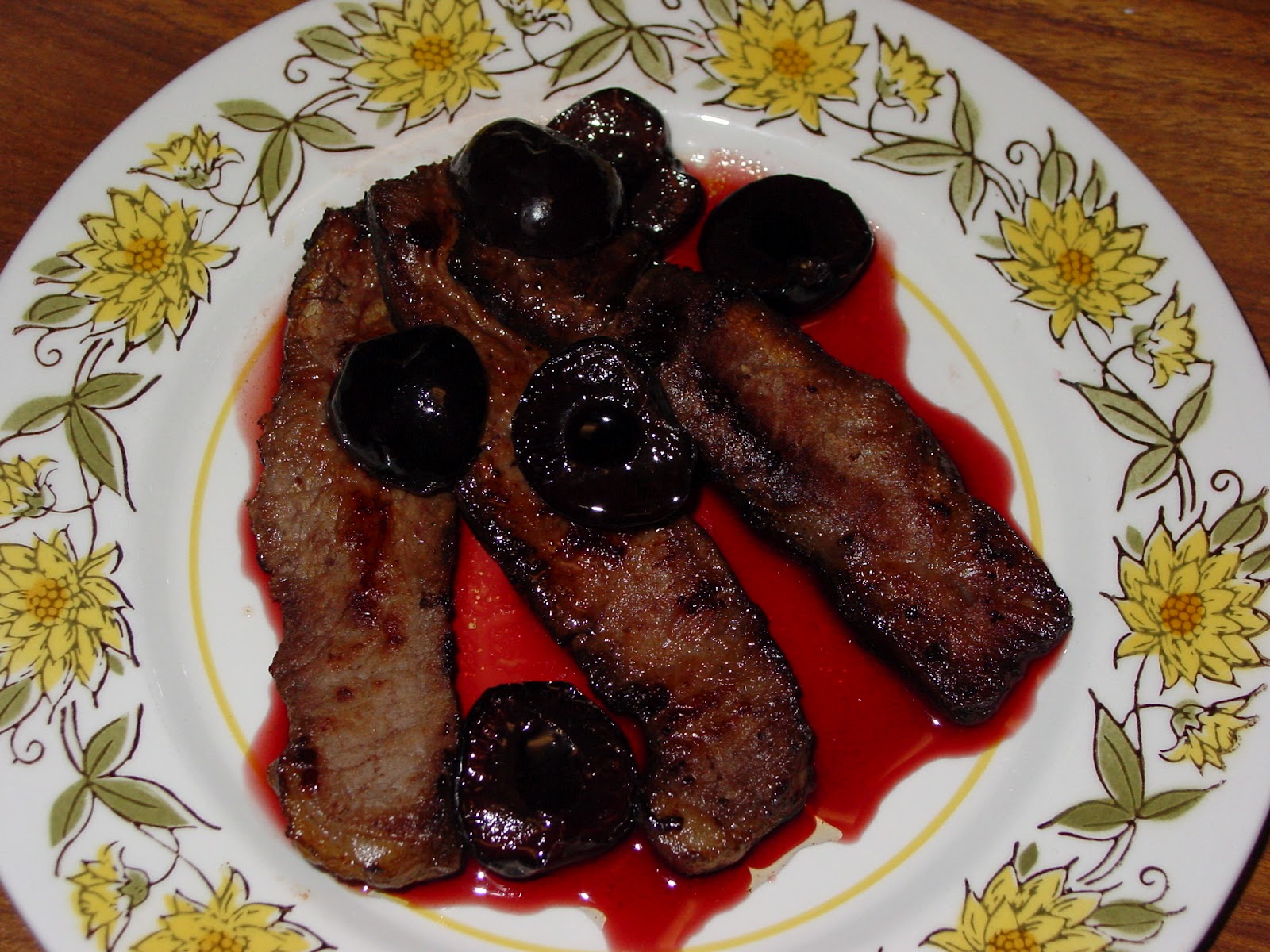 OliveNGrape Cherry Bourbon Flank Steak