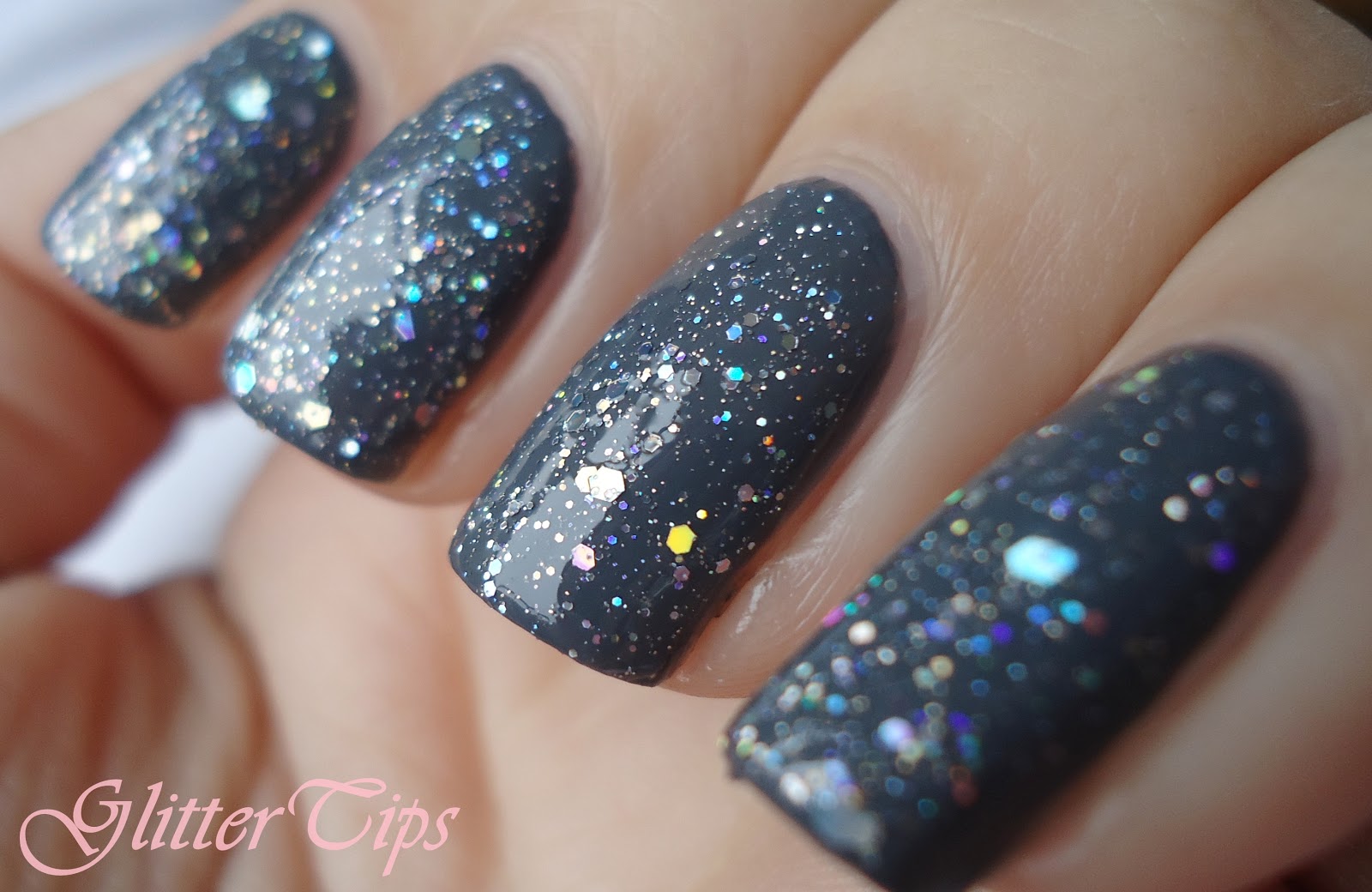 Glitter Tips Barry M Jewel Glitters Swatches and Review