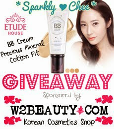 GIVEAWAY: Etude House BB Cream Precious Mineral Cotton Fit! [Sponsored by W2Beauty]