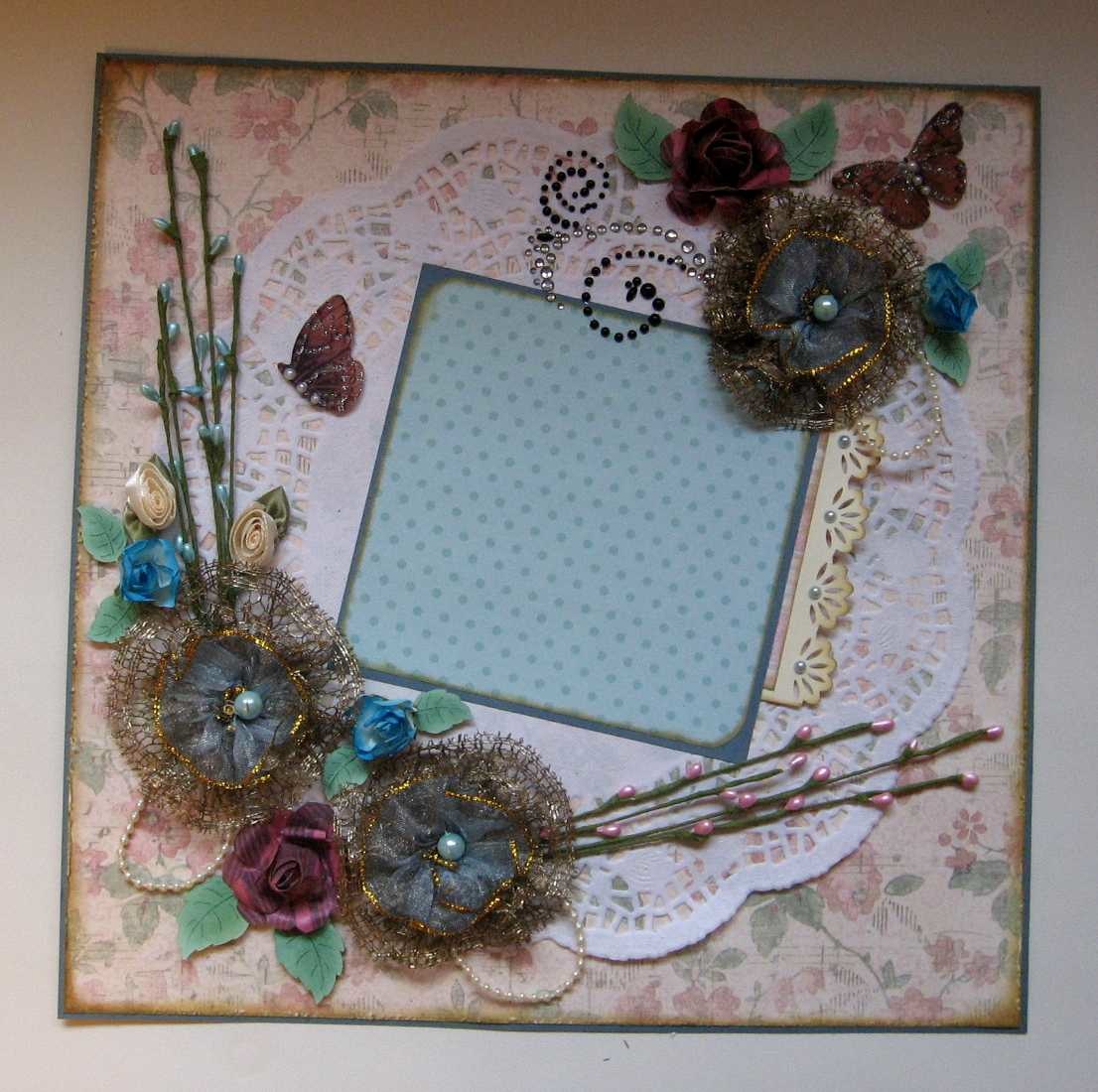 ScrappinRabbit: FREE Tutorial - Vintage Scrapbook Layout