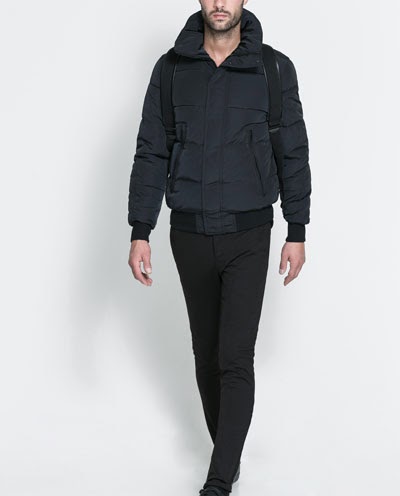 mens zara puffer jacket
