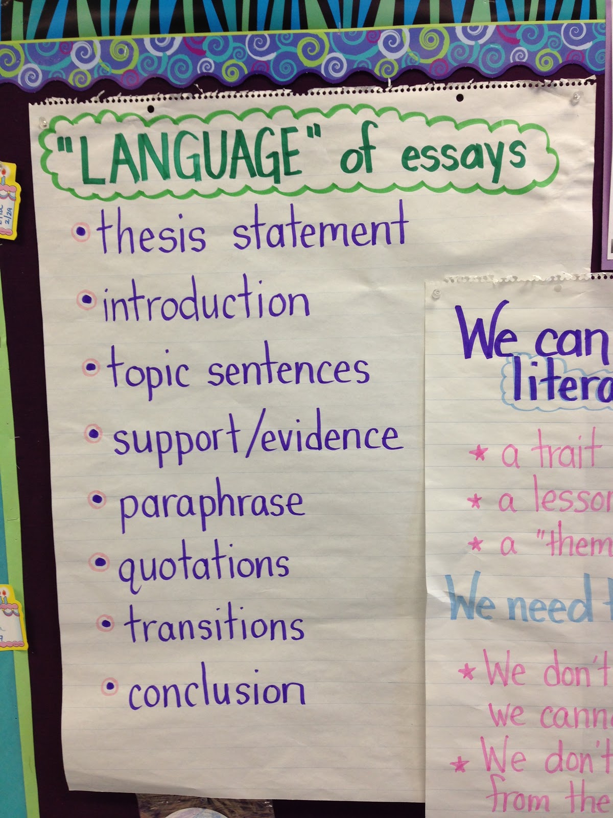 Sample literary essay 4th grade