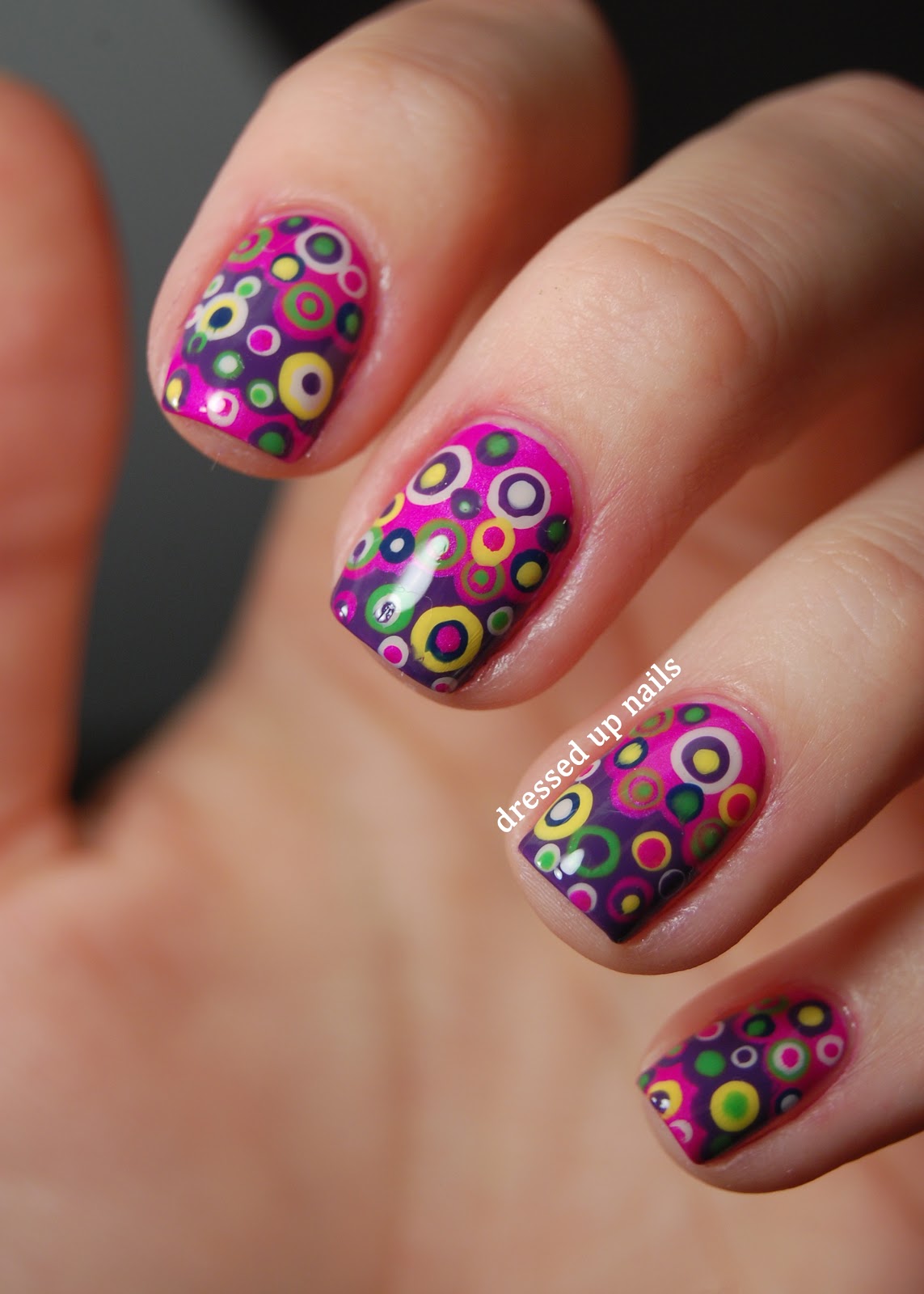 Nail Designs Dots Nail Art Designs colorful-layered-dots-nail-art-4 - Nail Designs Dots Nail Art Designs