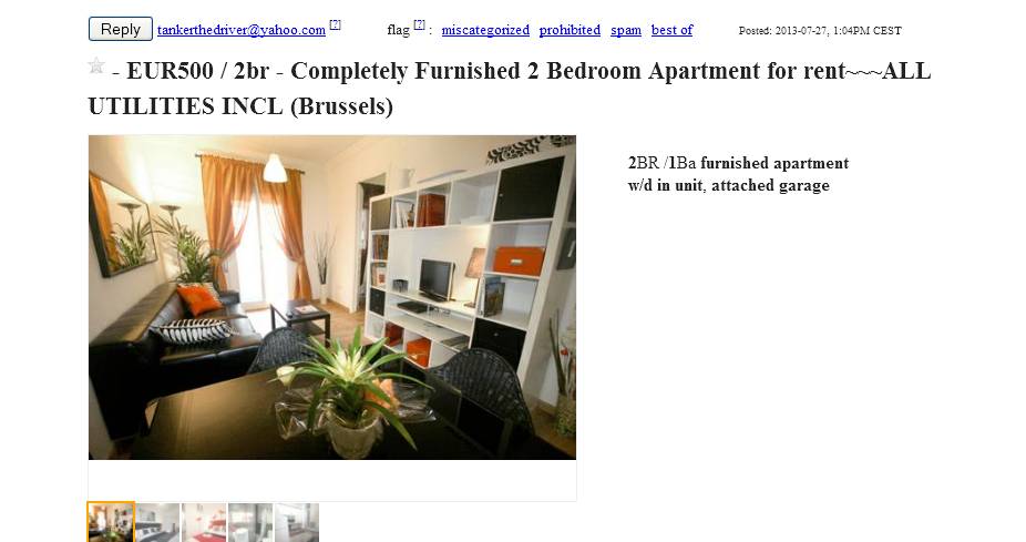 Informations About Rental Scam