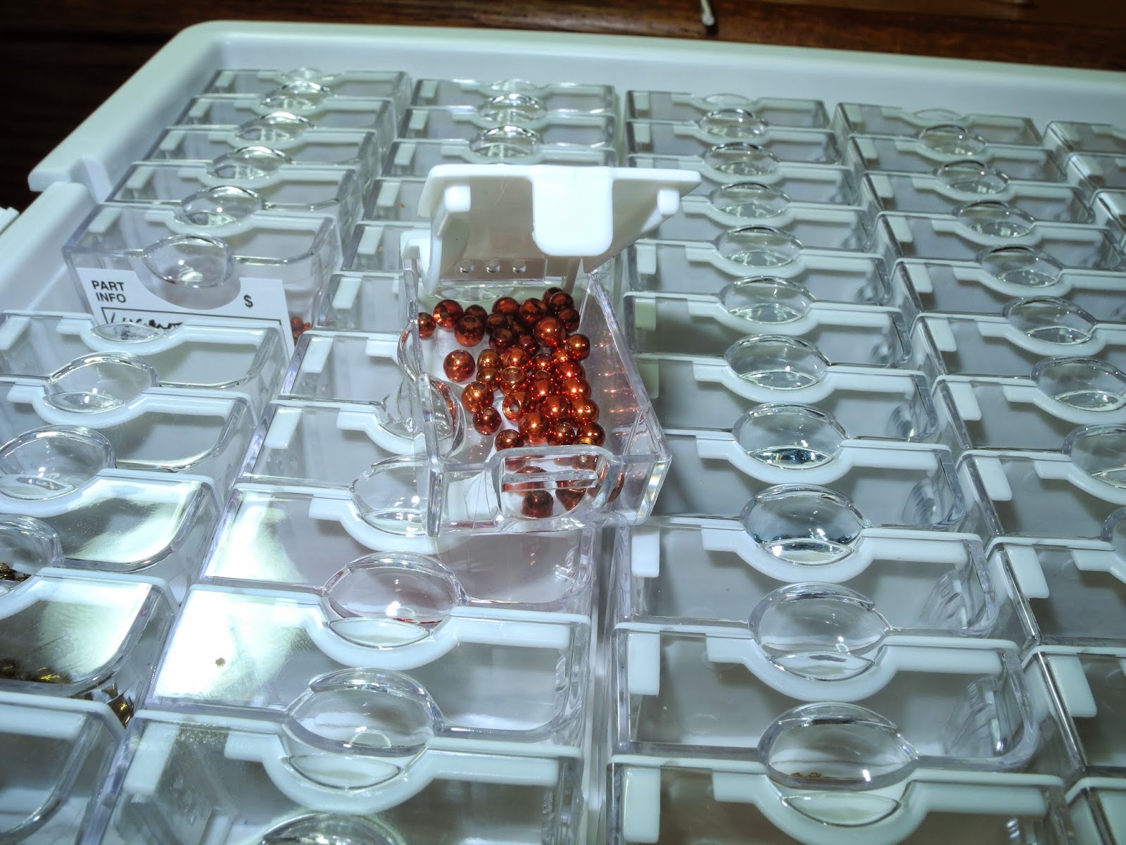 cp's fly fishing and fly tying Bead Storage