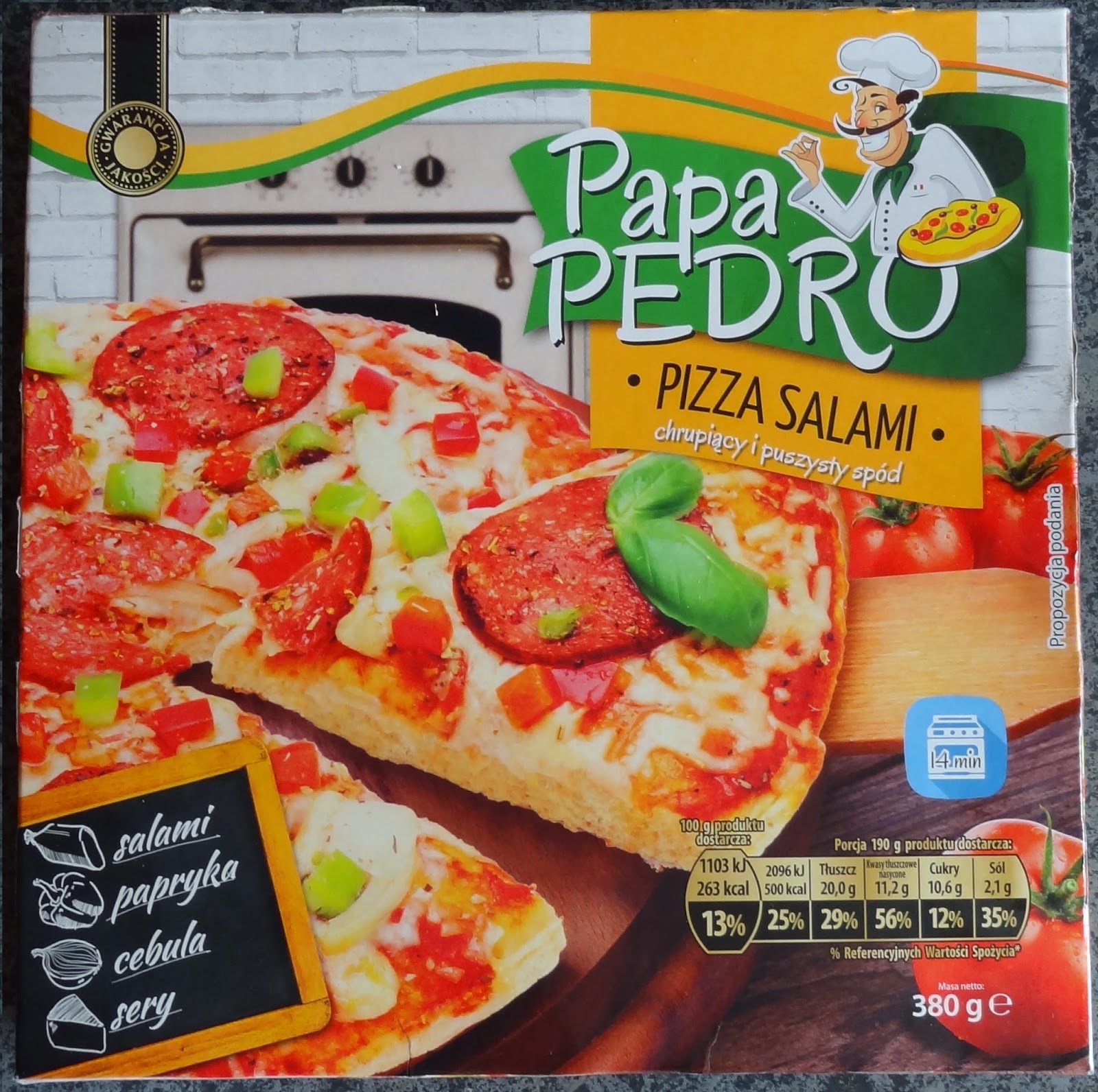 JemyTestujemy Wielki test żywności Papa Pedro Salami Pizza
