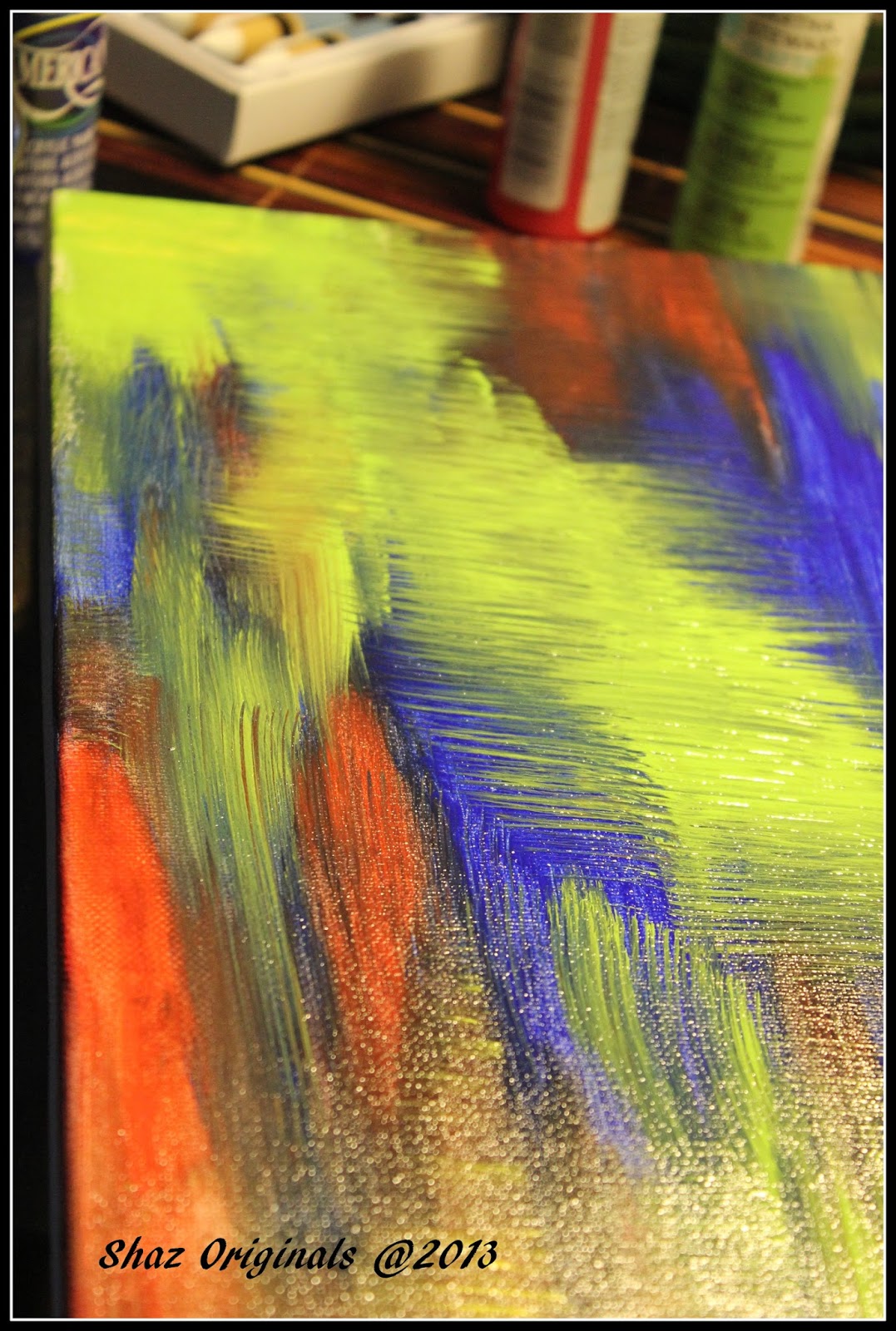 Nicks and Nacks: DIY- Abstract painting