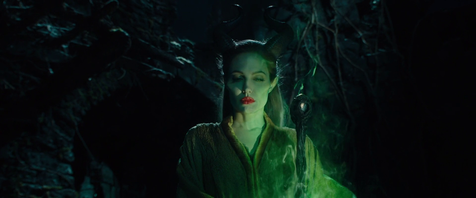 Maleficent, seen here about to get a rave going. 