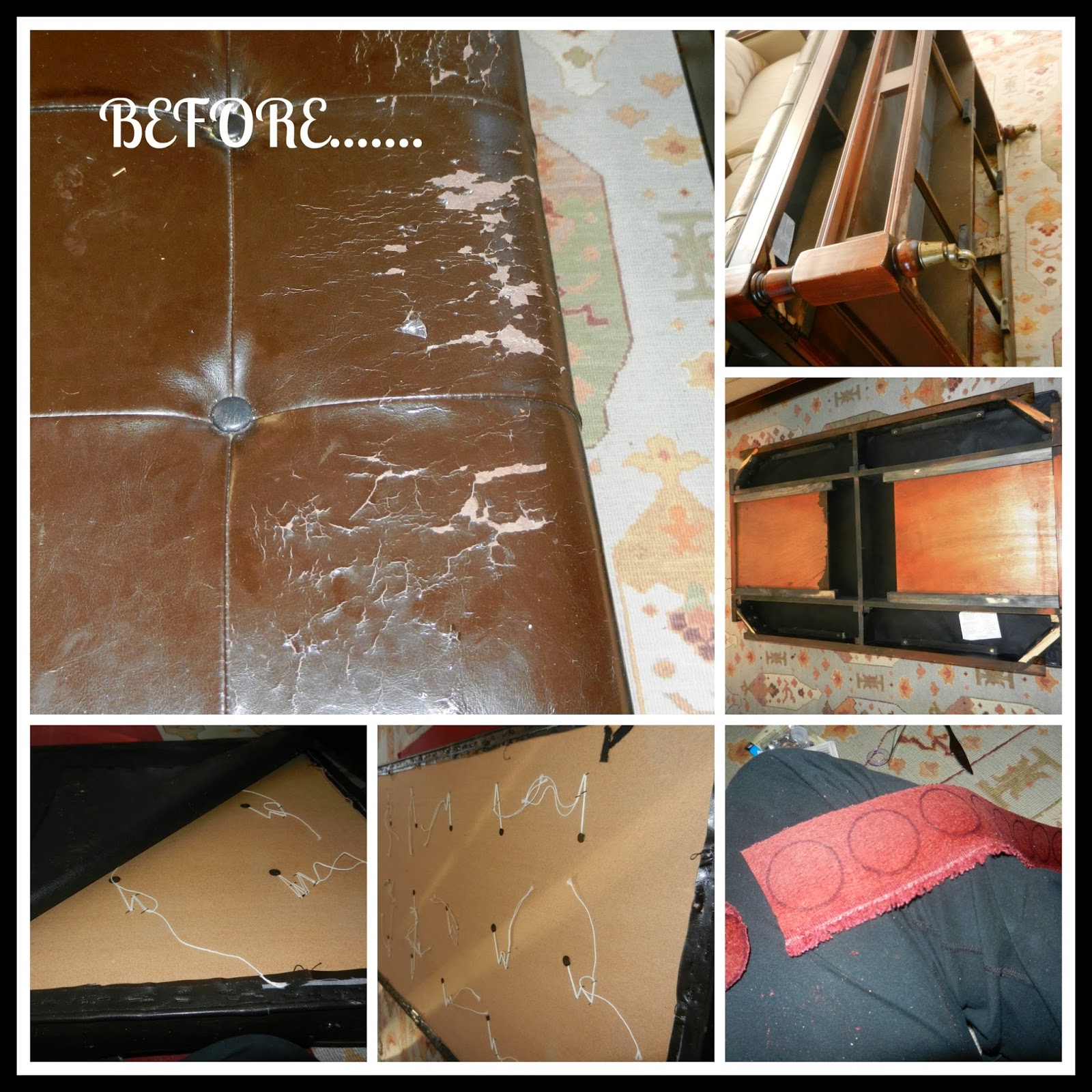 Cracked, Jacked Ottoman is now Newest Addition to the Family Room