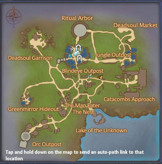 Pink Kingfly - Monster Hunter Quest Location Map
