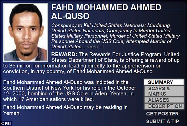 suspect in uss cole bombing kills The uss cole bombing was a terrorist attack against the united states navy guided-missile destroyer uss cole (ddg-67) on 12 october 2000, while it was being refueled in yemen 's aden harbor seventeen american sailors were killed and 39 injured in the deadliest attack against a united states. suspect in uss cole bombing kills The uss cole bombing was a terrorist attack against the united states navy guided-missile destroyer uss cole (ddg-67) on 12 october 2000, while it was being refueled in yemen 's aden harbor seventeen american sailors were killed and 39 injured in the deadliest attack against a united states.