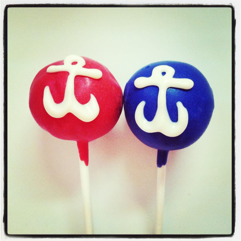 Amy's Cake Pop Shop!: Nautical Birthday Cake Pops!