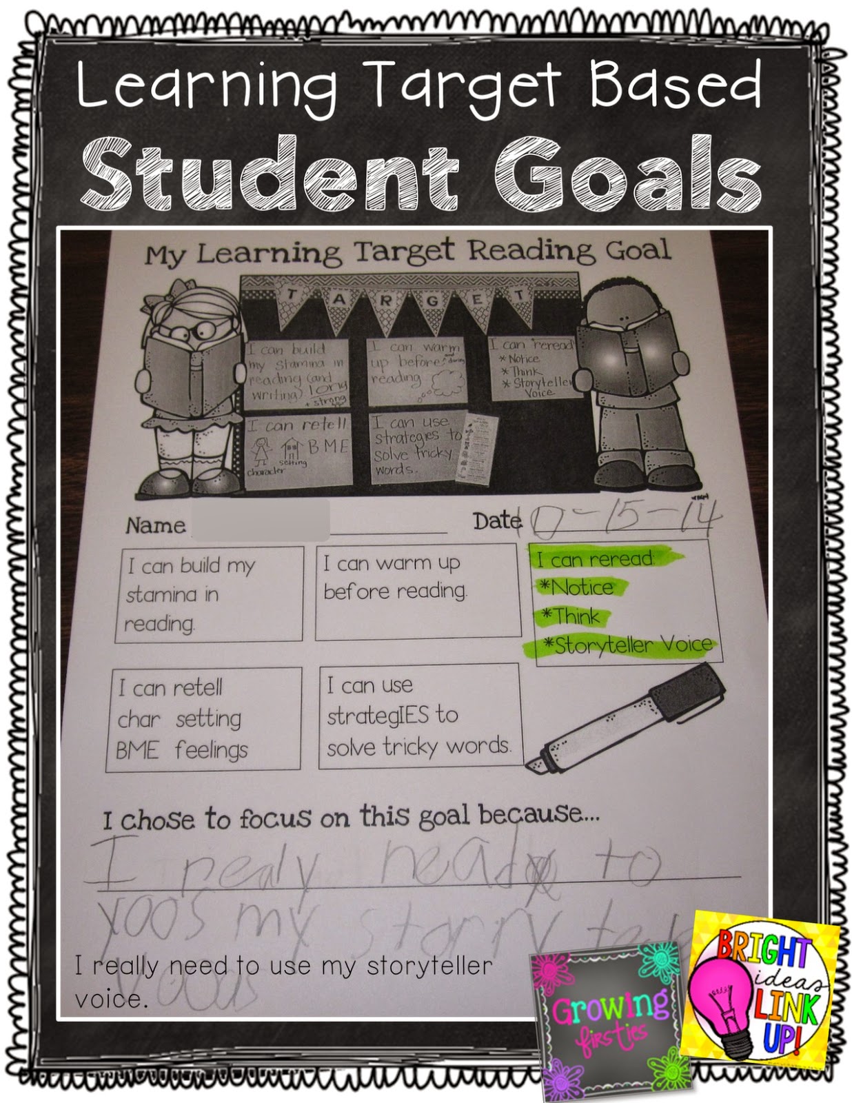 Student Goal Setting based on Learning Targets Growing Firsties