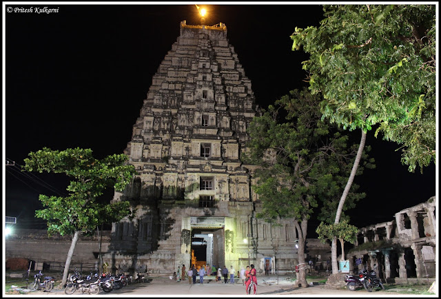 Virupaksha temple tower, Hampi Virupaksha temple tower, Hampi