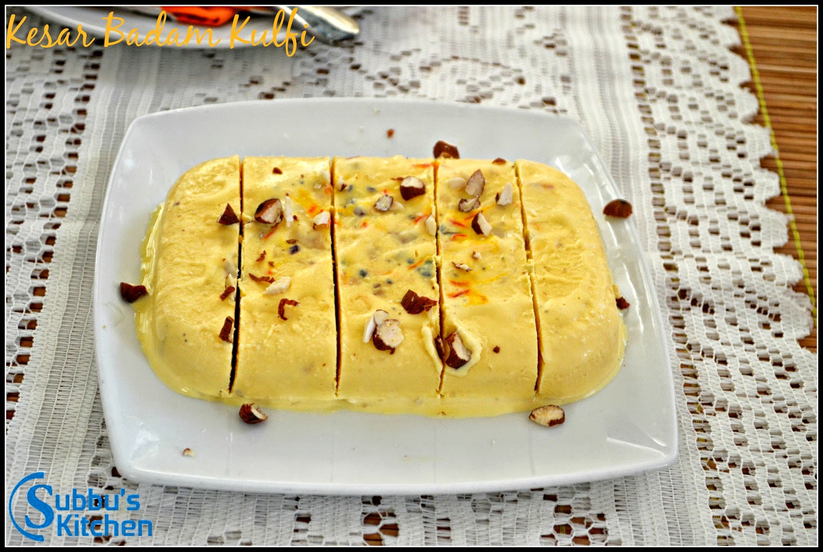 Kesar Badam Kulfi Kesar Badam Kulfi, Homemade Kulfi, How to make Badam Kulfi