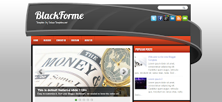 Black Forme Blogger Template is a 2 Column Simple Blogger Template
