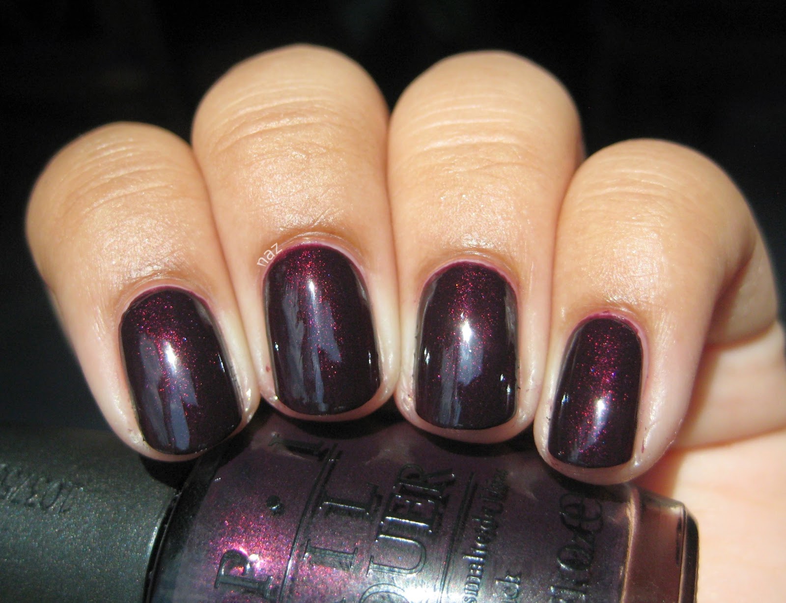 OPI Nail Lacquer in "Black Cherry Chutney" - wide 9