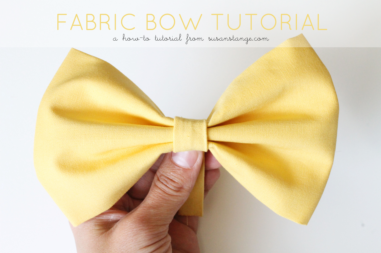 Tutorial Fabric Bow Sue's News