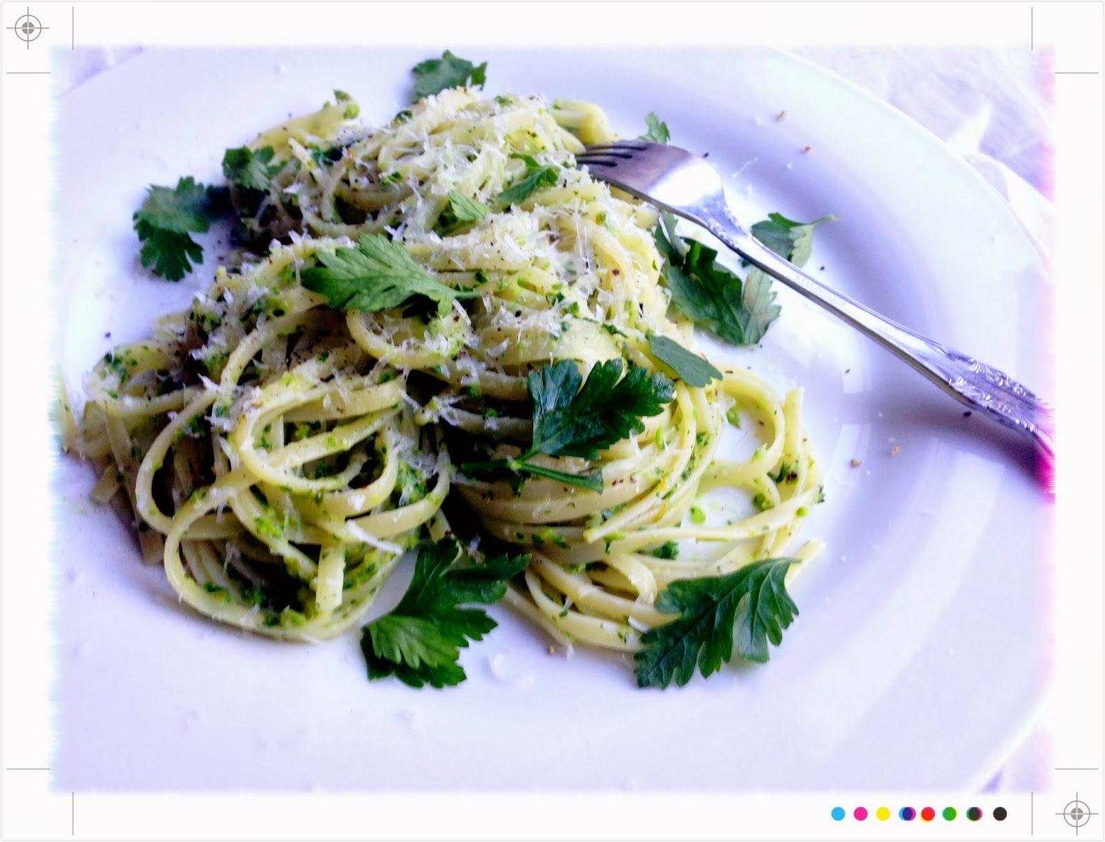 Toast Chargrilled Asparagus & Parsley Pesto Pasta