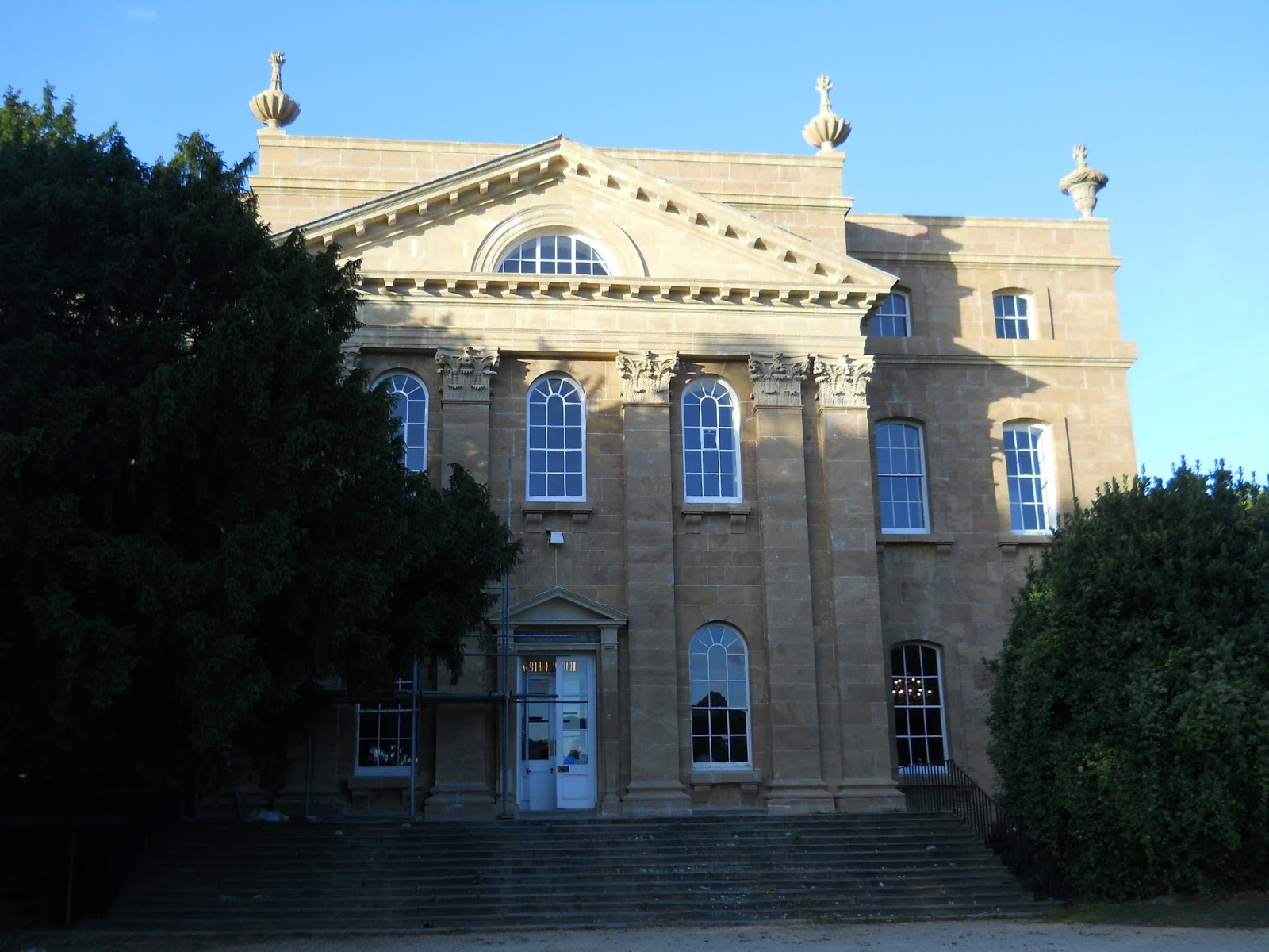King's Weston House, a recently renovated English Baroque mansion in Bristol Carvings with
