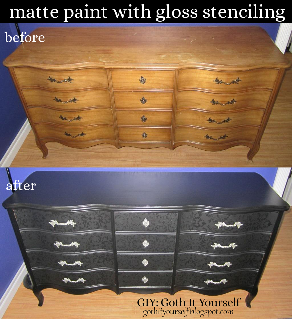 GIY Goth It Yourself BlackonBlack Dresser Part 3