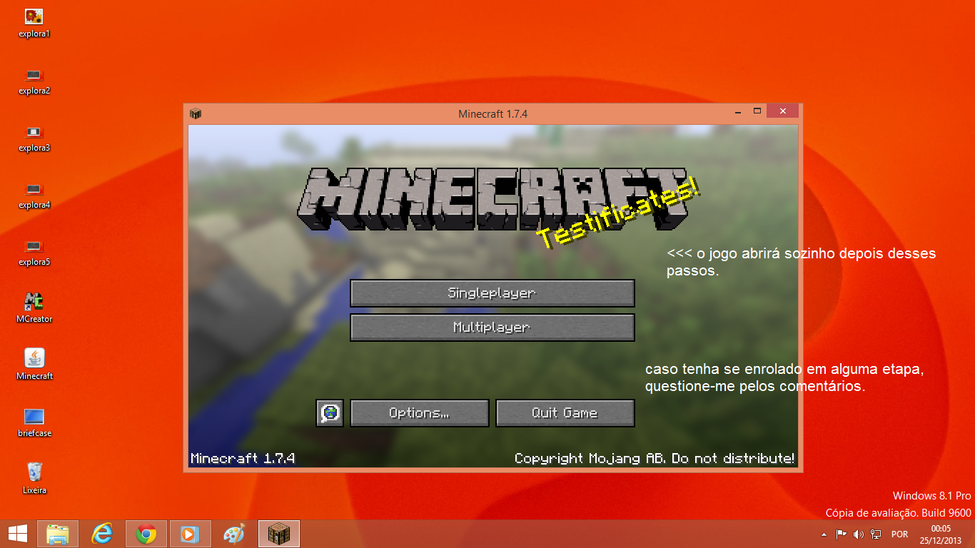 explorando o minecraft tutorial baixando o minecraft 1 7 org lwjgl lwjglexception pixel format not accelerated windows 10
