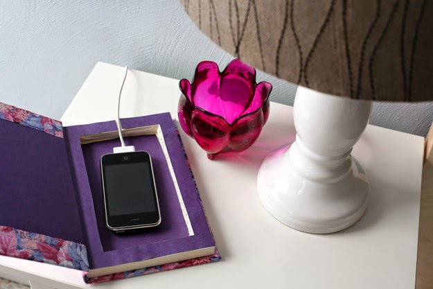Handy Ladestation basteln und Kabel verstecken Handy Ladestation basteln und Kabel verstecken