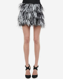 Milly Feather Skirt