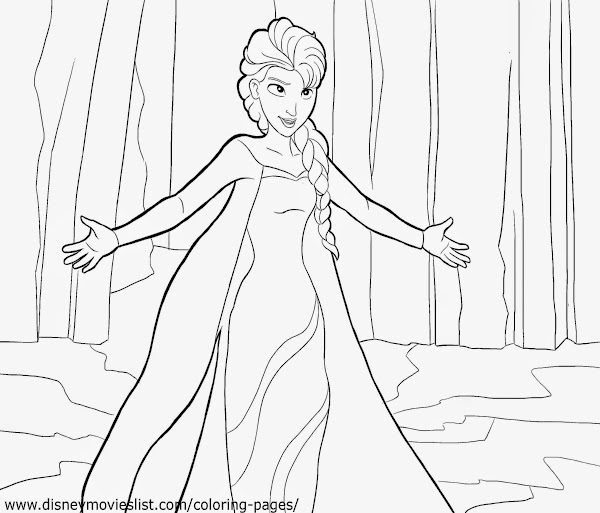 Elsa Frozen Coloring Pages Pdf – Colorings.net