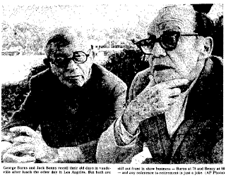 George Burns and Jack Benny, 1974