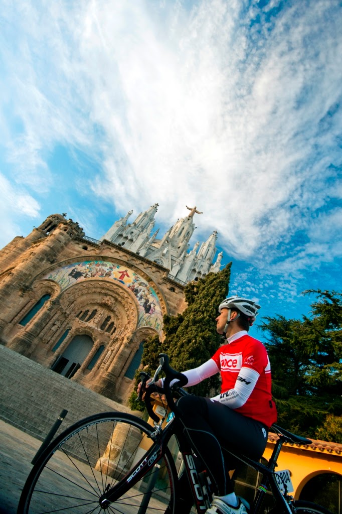 Tibidabo mountain in Barcelona Cycling in Tibidabo, Barcelona