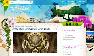 My Travelogue Blogger Template