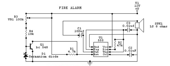 Fire Alarm Circuit Diagram