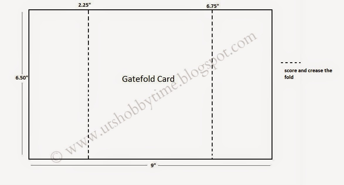 two fold card template